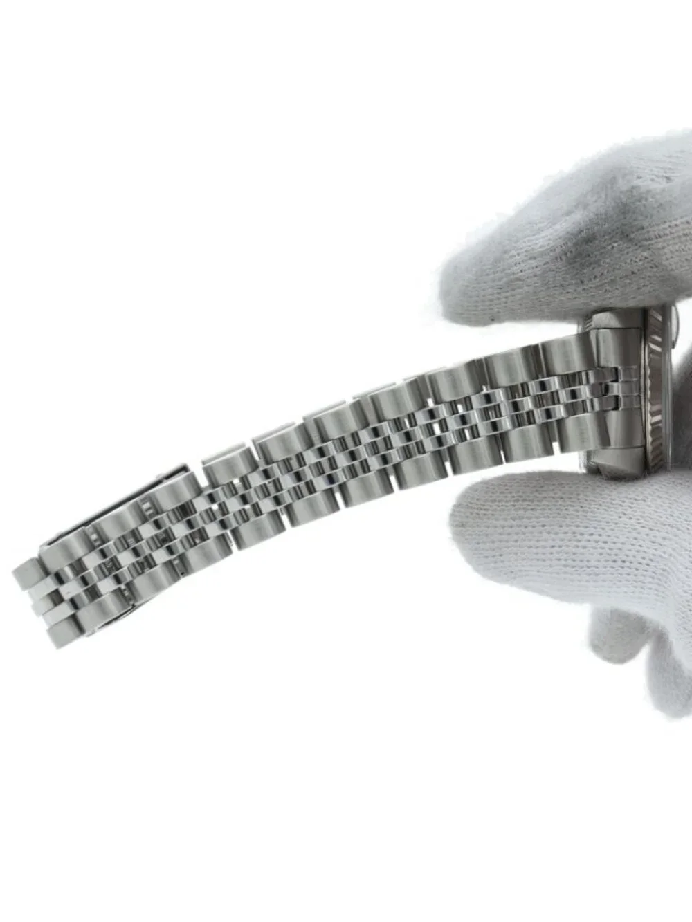 Rolex Datejust Watch Diamond Computer Dial Box 18k White Gold SS